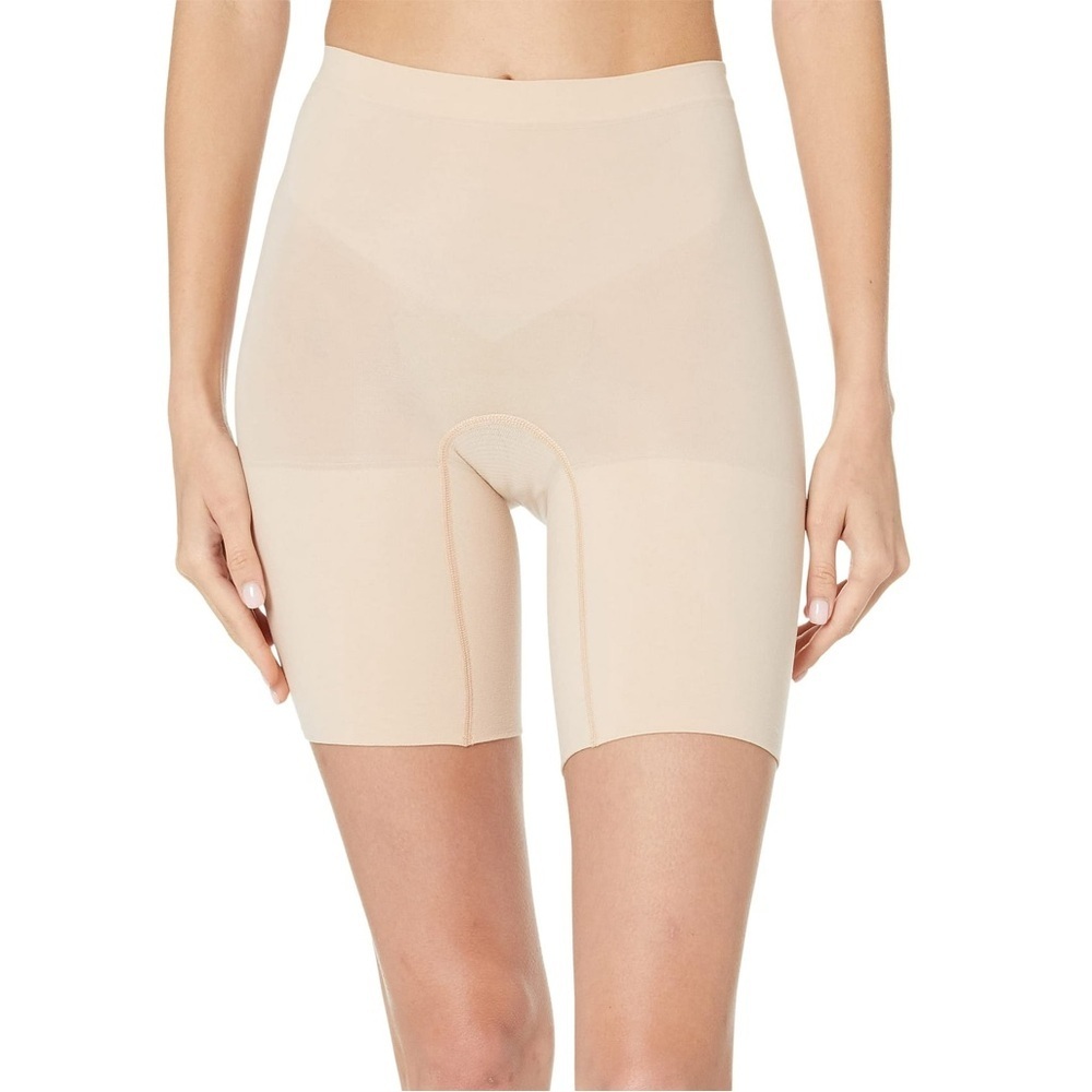 SPANX Women's S Power Shaping Seamless Control Shorts Soft Nude
